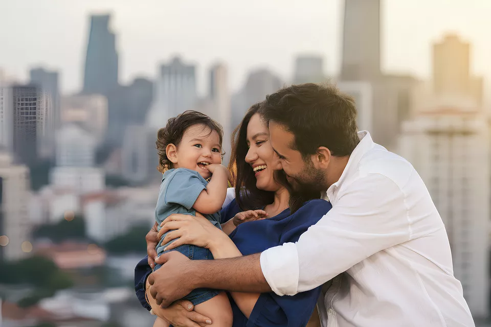 Casal com cachorro no apartamento do Novolar Penha